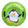 CocoNut Outdoor- 32” Inflatable Penguin Snow Ring- “Just Chillin” Heavy