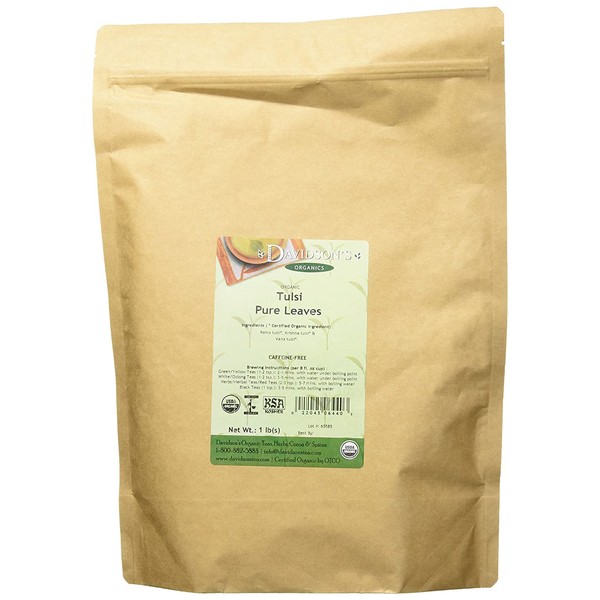 Davidson's Tea Bulk, Tulsi Pure Leaves, 16-Ounce Bag