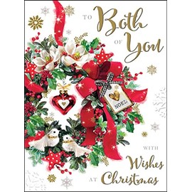 Jonny Javelin Both Of You Wishes At Christmas Card Festive Wreath
