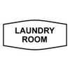 Fancy - Letrero para cuarto de lavandería (blanco), tamaño mediano,