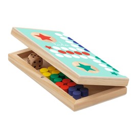 moses. Ludo, Kinderspiel für zuhause und unterwegs, Outdoor Brettspiel mit Magnetverschluss zum Mitnehmen, Zeitloser Spieleklassiker für Kinder ab 4 Jahren