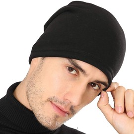 DOANNOTIUM Winter Beanie for Men & Women Skull Cap Warm Hat Lined Toboggan Knit Outdoor Sport, 3-black, Medium