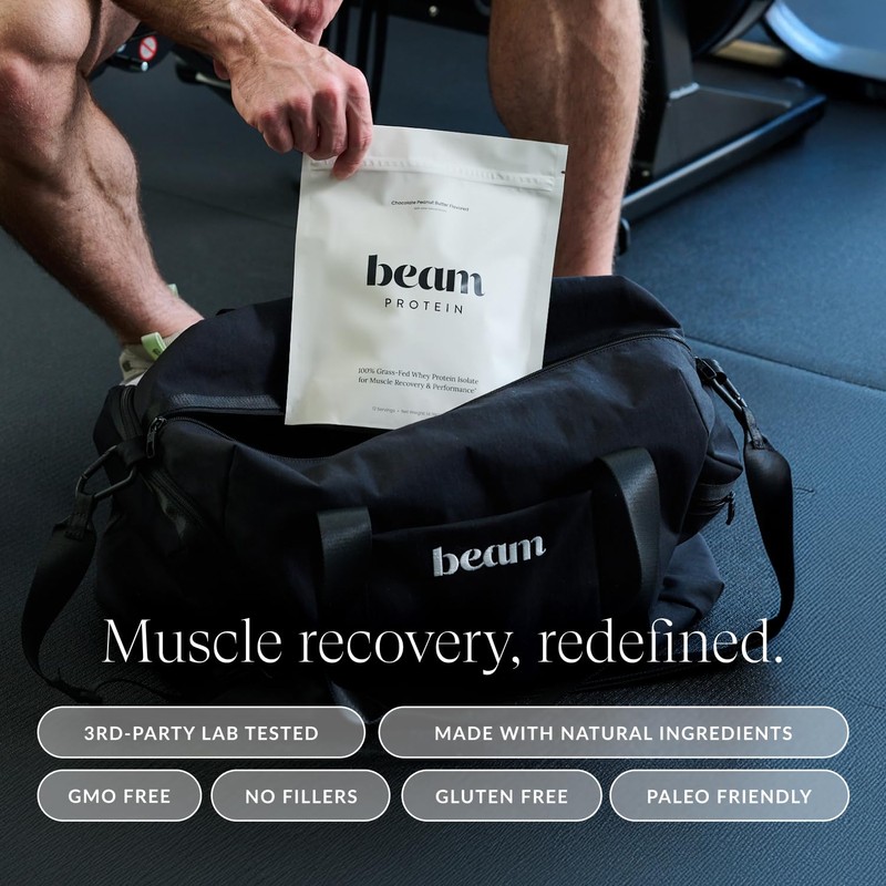 Beam Grass Fed Whey Protein Powder – Chocolate Peanut Butter,