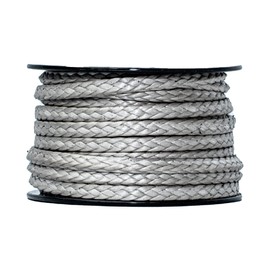 SGT KNOTS Hollow Braid HMPE Rope for Arborists, Boating, Camping, Crafting, Cord, Indoor and Outdoor, Lifting Slings and More (1/4", 25ft, Silver)