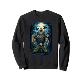 Werewolf Ripping Alpha Wolf Meme Sweatshirt