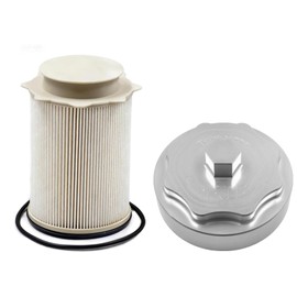 iFJF 68157291AA Fuel Filter and 68065612AA Canister Housing Cap Replacement for Ram 6.7L 2011-2024 2500-5500 2010 DODGE RAM 2500 3500 PICKUP DODGE RAM 4000-5000 Diesel Engine Replace FS53000 (Sliver)
