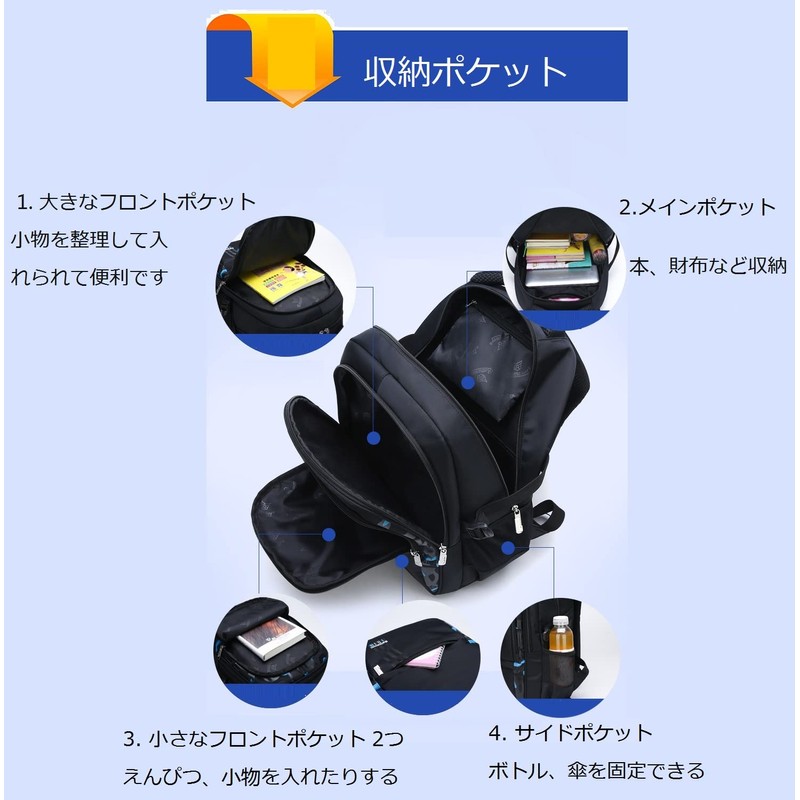 VIDOSCLA Kids' Backpack, Backpack, Elementary School, Middle School, Boys, Girls,