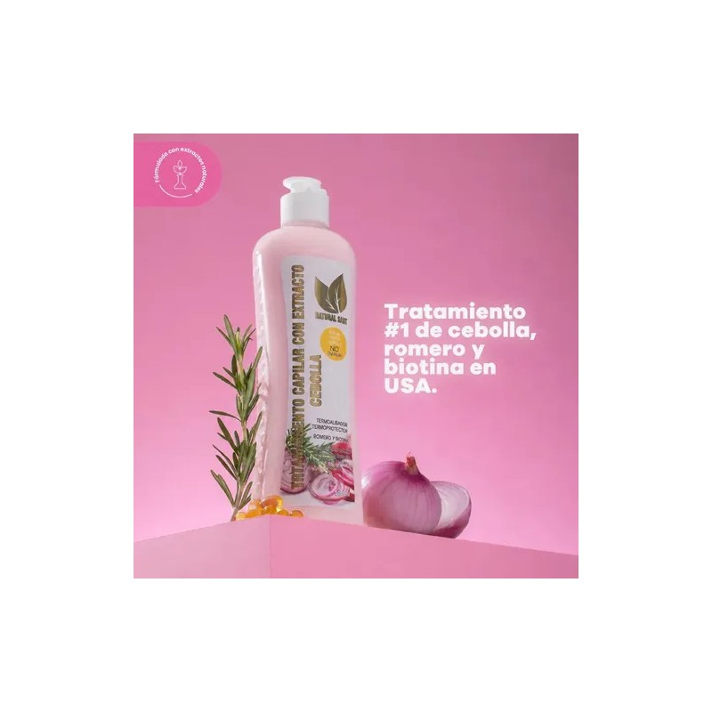 Tratamiento Capilar Con Cebolla Natural Sant 500ml Reparador