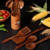 TNCANJU Wooden Spoons for Cooking, 10 Pcs Acacia Wood Cooking
