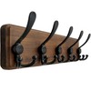 Dseap Coat Rack Wall Mounted - 5 Tri Hooks, Heavy
