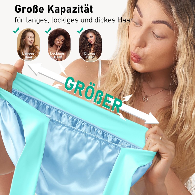 LitBear 100% Mulberry Silk Sleep Cap for Women, 6A 22