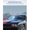 DSWSQ 2pcs Hood Scoop Vent Cover Trim Bezel Ring Compatible