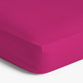 Imperial Rooms Brushed Microfibre Fitted Sheet 25 CM Easy Care Soft Bed Sheets Fade Resistant (Pink, Single)