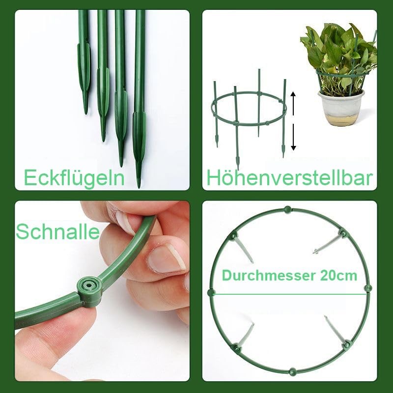 Plant Support Half Round 20 Pieces Flower Holder Plant Holder