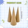 Fancyes 3 Pcs Paper Mache Cones Open Bottom, 25cm Thick