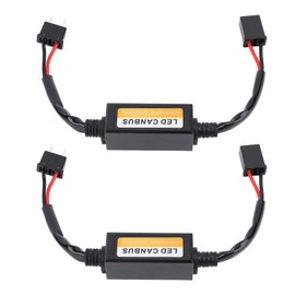 2 Piece H7 LED Headlight Decoder, Waterproof Plug and Play Anti-Flicker Canbus Error Decoder, Efficient Interference Absorption Circuit, Prevents Lamp Flicker