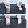 Qkansiw Rug Display Steel Clips - Tapestry Holder Grippers, Carpet