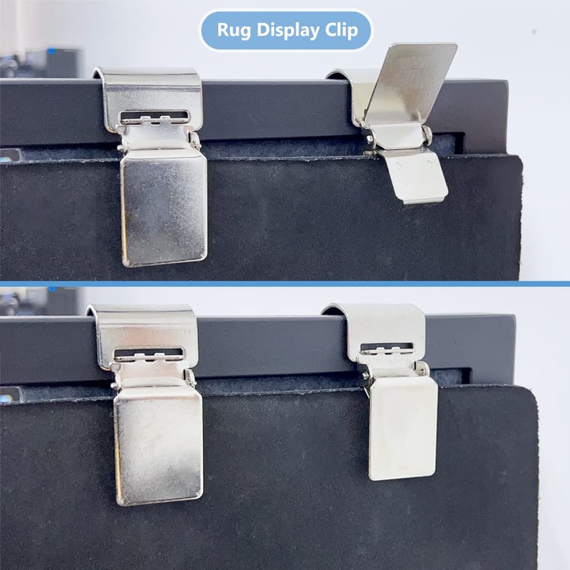 Qkansiw Rug Display Steel Clips - Tapestry Holder Grippers, Carpet