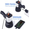 Lumen YIERBLUE Rechargeable spotlight, Super Bright 1000,000 Lumen LED Handheld