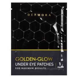 Dermora 24k Gold Under Eye Patches - One Pair  - New Sealed Pkg