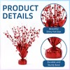 24 Pack Red Metallic Foil Spray Centerpiece Star Table Decoration
