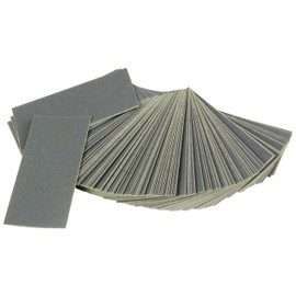 SK11 Small Water Resistant Paper Approx. 1.3 x 2.8 inches (32 x 70 mm), 5 Types x 20 Sheets Each, C#240/#400/#600/#1000/#1500 Pack of 100