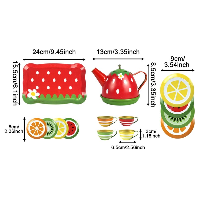 Dickly Girl Small Tea Set Toy Tea Party Set Role