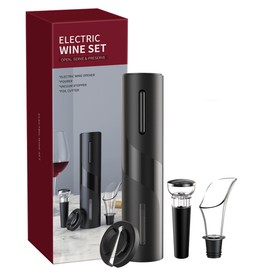 4 in 1 Wine Opener Set Electric Wine Opener Gift Set USB Charging Professional Bottle Opener for Home Restaurant Party