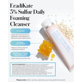 Kate Somerville EradiKate Daily Foaming Cleanser - Acne Face Wash for Visibly Clearer Skin (4 Fl. Oz.)