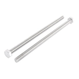 IIVVERR M8 x 150mm Metric 304 Stainless Steel Fully Threaded Hex Head Screw Bolt 2 Pcs (M8 x 150 mm métrico 304 acero inoxidable totalmente roscado tornillo de cabeza hexagonal tornillo 2 piezas