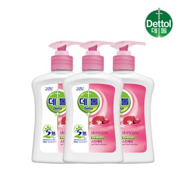 Dettol skin care hand wash container 250ml x 3 / 데톨 스킨케어 핸드워시 용기 250ml x3개