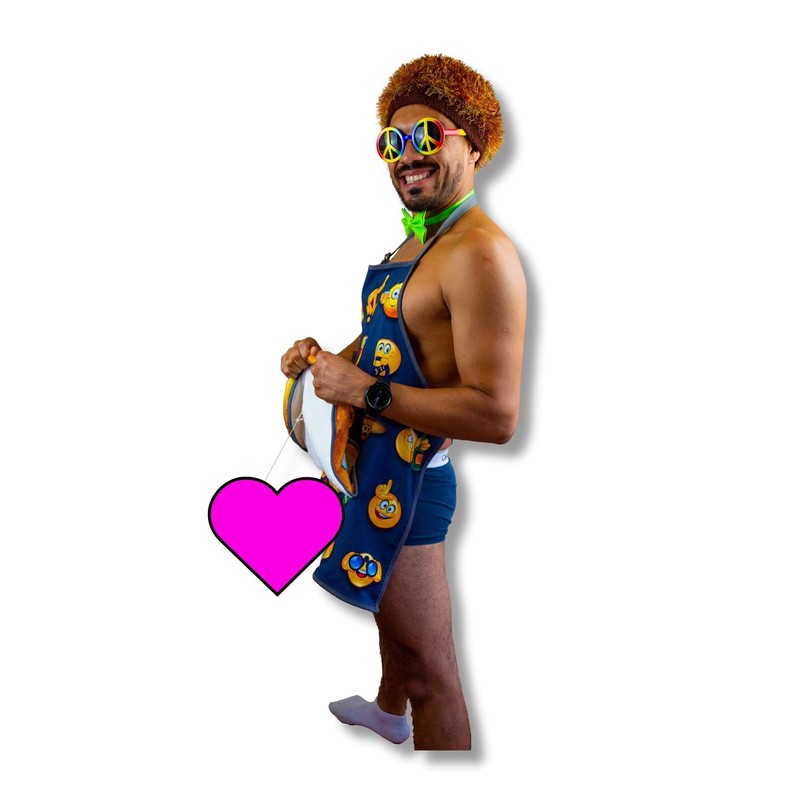 Cheeky Geeky - Funny Emoji Apron | Hilarious Kitchen Gift