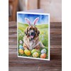 Caroline's Treasures Leonberger Easter Egg Hunt Greeting Cards Pack of