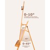 DJAR Art Easel Stand for Painting, Solid Beech Wood Adjustable