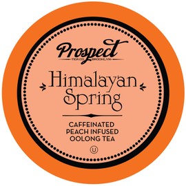 Prospect Tea Himalayan Spring Peach Infused Oolong Tea Pods Keurig 2.0, 40 Count