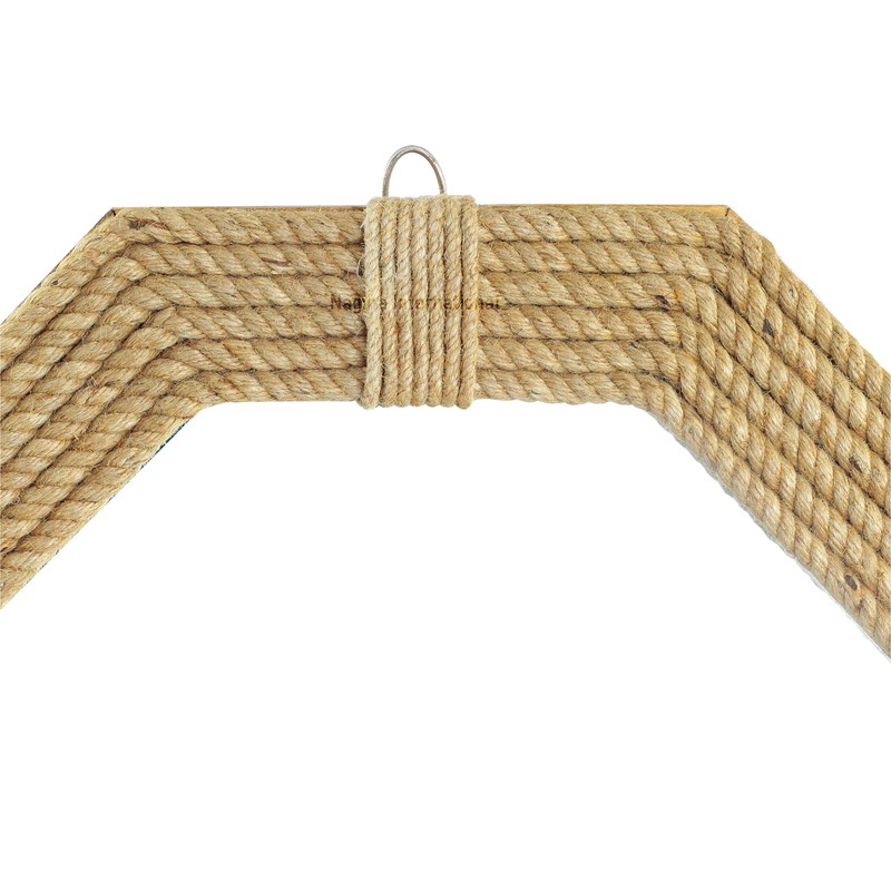 Nagina International Large Nautical Jute Mirror for Bathroom | Nautical