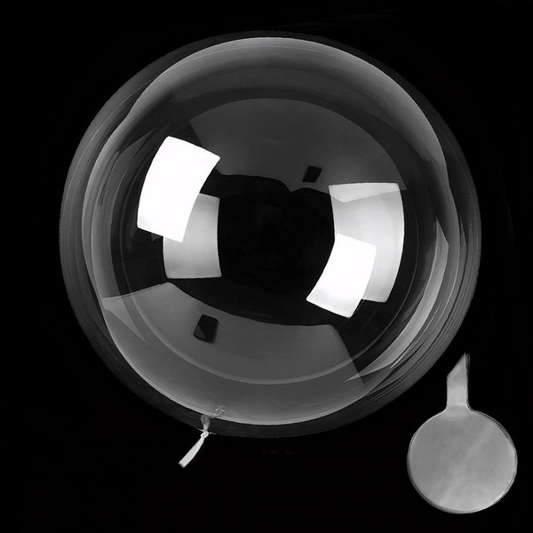 5 Pcs Bobo Balloons, Clear Balloons to Fill, 30 Inches