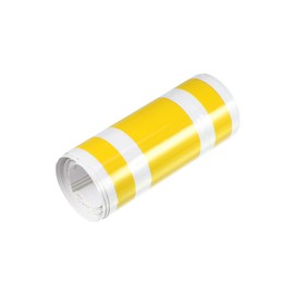 Motoforti Hood Stripe Pattern Sticker/Outer for Car/Durable / 1 Pcs Yellow Long-lasting