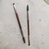 Dual-Ended Eyebrow & Eyelash Beauty Tool Brush (Cover & Spoolie) Brown 10ea