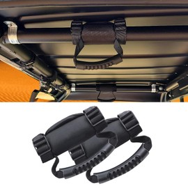 MRIKOL UTV Grab Handles, Handles Fit for 1.5-2.24 inches Roll Bar Compatible with Polaris RZR Ranger General Defender Uforce Can Am X3 Kawasaki Mule Teryx 2 Pack