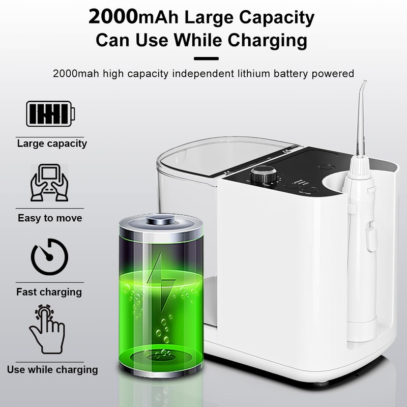 Upgraded Version 900ML Large Capacity Countertop Water Flosser, Aquarius Water
