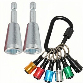 2 Pcs Wire Twister Tool For Drill, 1/4 Inch Hex Shank, Compatible With 9-22 AWG, Electrician Twist Tool For Quick Wire Connections, Cable Wire & Nut Twister Attachment For Power Drill Drivers