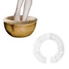25 Pcs Pedicure Liners Disposable Transparent,Pedicure Kit with Elastic Band,Large