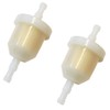 2 Pack Universal In-Line Fuel Filter Fits 1/4" + 5/16"