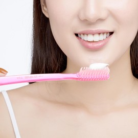 Healeved 10pcs Large Head Travel Toothbrushes for Adults Firm Plastic Teeth Cleaning Tools Ergonomic Non-slip Handle Lightweight and Portable for Easy Storage and Use