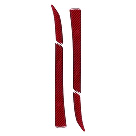 BLAKAYA Compatible with Sticker Carbon Fiber Rearview Mirror Side Mirror Decoration Trim Cover Accessories for Ford Mustang 2015 2016 2017 2018 2019 2020 2021 (Red)