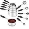 Joyhill Stainless Steel Measuring Cups and Spoons Set of 10