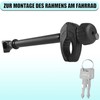 Warmfay Black Frame Holder Long 45 cm, Lockable Wheel Frame