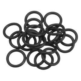 sourcing map Pack of 20 Gaskets, O-Rings, 24 mm, OD 17.8 mm, ID 3.1 mm Width, Nitrile Rubber, Metric Sealing Rings, Rubber Washers for Tap, Hose, Oil, Acid, Resistant Hose