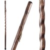 Brazos 55" Twisted Trail Blazer Handcrafted Walking Stick, Brown, Made